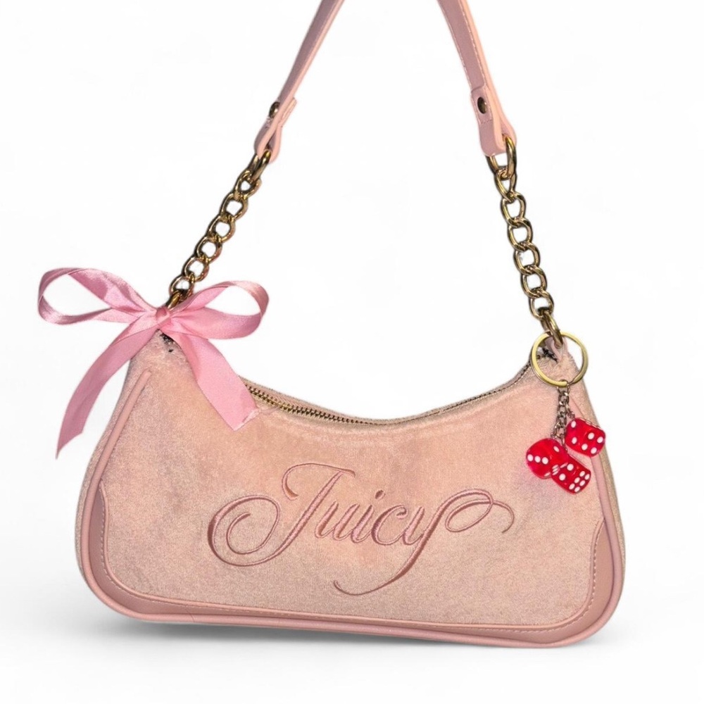 Y2K Inspired Pink Dice Keychain